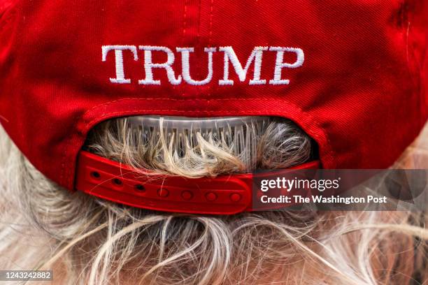 September 3, 2022: A supporter wearing a Trump hat during the Former US President Donald Trump rally for Pennsylvania Republican candidate Dr. Mehmet...