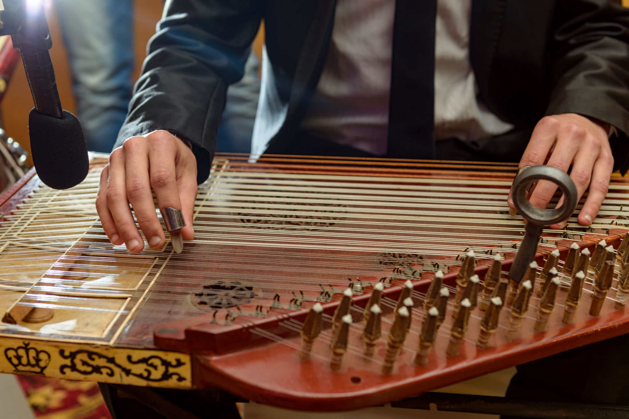 musician playing oud