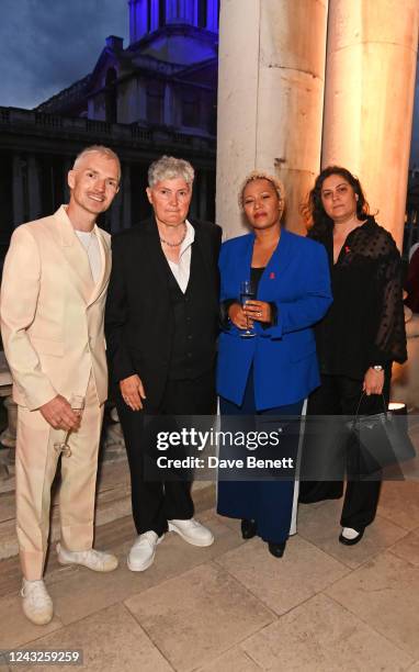 Dan Gillespie Sells, guest, Emeli Sande and Yoana Karemova attend the Terrence Higgins Trust 40th Anniversary Gala Dinner, marking 40 years of HIV...