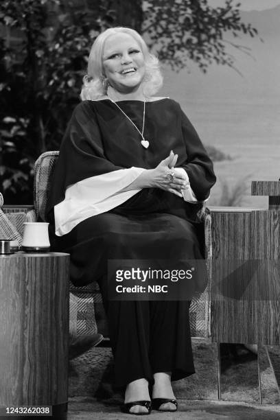 Pictured: Musical guest Peggy Lee performs on August 3, 1978 --