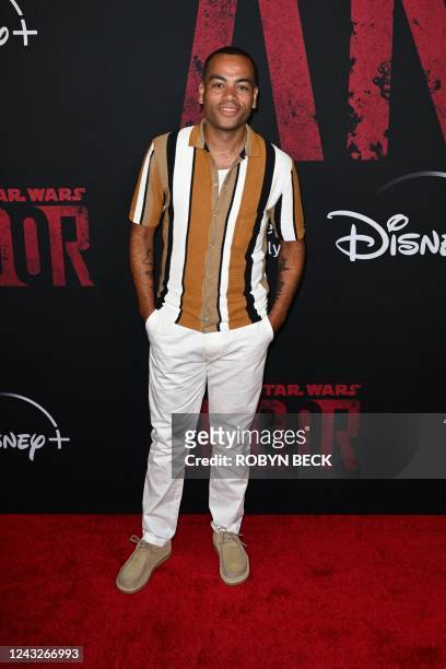 English actor Ben Bailey Smith arrives for the special launch event of Disney+ new series "Andor" at the El Capitan theatre in Hollywood, California,...