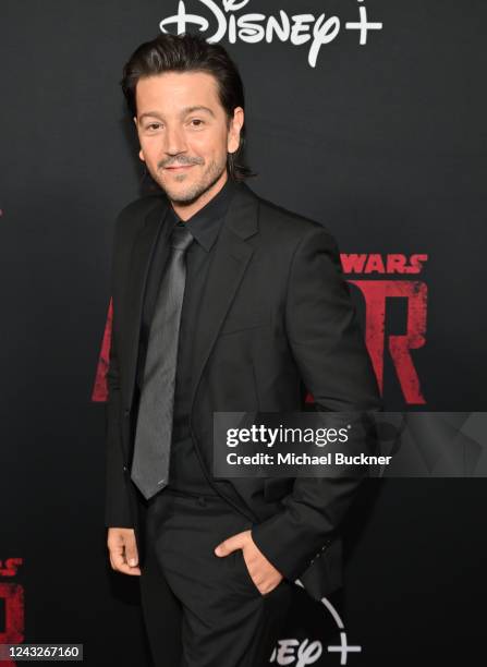 Diego Luna attends the special launch of Disney+’s new series "Andor" at the El Capitan Theatre on September 15, 2022 in Los Angeles, California.