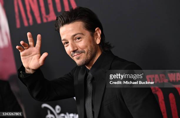 Diego Luna attends Disney+ hosts special launch of new series "Andor" at the El Capitan Theatre on September 15, 2022 in Los Angeles, California.