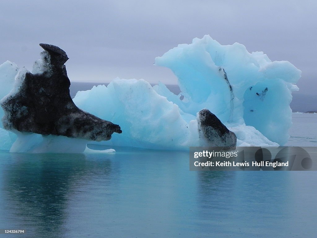 Icebergs in Jokulsarlon Glacial Lagoon