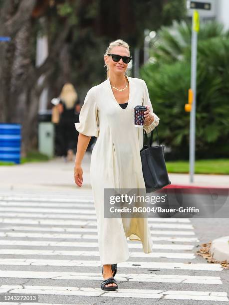 Molly Sims is seen on September 15, 2022 in Los Angeles, California.