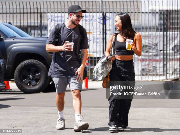 Vinny Guadagnino and Koine Iwasaki are seen on September 15, 2022 in Los Angeles, California.