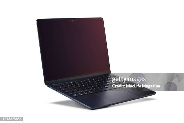 An Apple MacBook Air M2 laptop computer, taken on August 3, 2022.