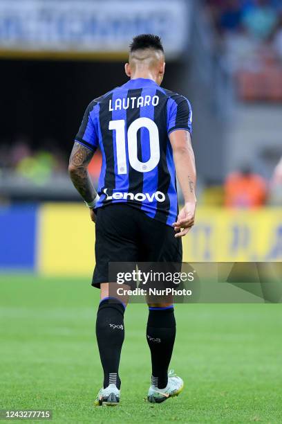 Lautaro Martinez of FC Internazionale looks dejected during the Serie A match between FC Internazionale and Torino FC at Stadio Giuseppe Meazza,...