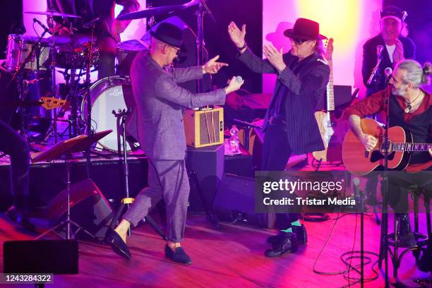 Jan Delay and Udo Lindenberg perform the "Get back to Audimax" - Otto Waalkes celebrates 50 years showbiz on September 15, 2022 in Hamburg, Germany.