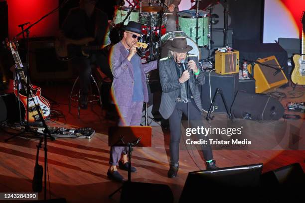 Jan Delay and Udo Lindenberg perform the "Get back to Audimax" - Otto Waalkes celebrates 50 years showbiz on September 15, 2022 in Hamburg, Germany.