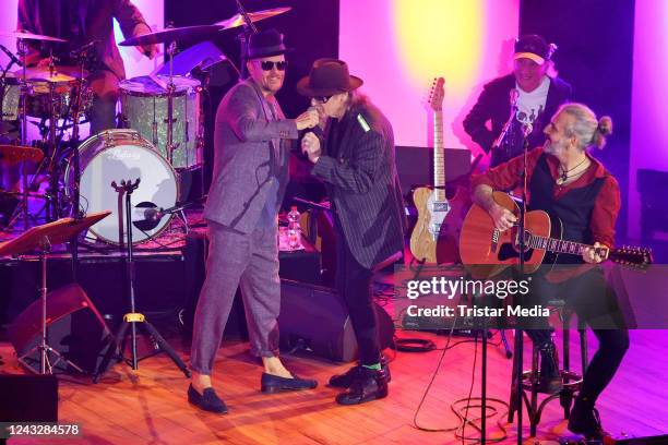 Jan Delay and Udo Lindenberg perform the "Get back to Audimax" - Otto Waalkes celebrates 50 years showbiz on September 15, 2022 in Hamburg, Germany.