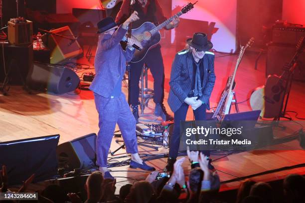 Jan Delay and Udo Lindenberg perform the "Get back to Audimax" - Otto Waalkes celebrates 50 years showbiz on September 15, 2022 in Hamburg, Germany.