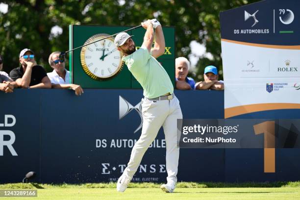 Adri Arenas during the DS Automobiles 79th Italian Golf Open at Marco Simone Golf Club on September 16, 2022 in Rome Italy