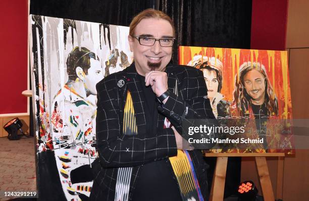 Rudi Dolezal poses during the Rudi Dolezal book presentation "My Friend Freddie" at Hotel Ibis on September 16, 2022 in Vienna, Austria.