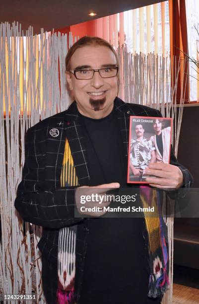 Rudi Dolezal poses during the Rudi Dolezal book presentation "My Friend Freddie" at Hotel Ibis on September 16, 2022 in Vienna, Austria.