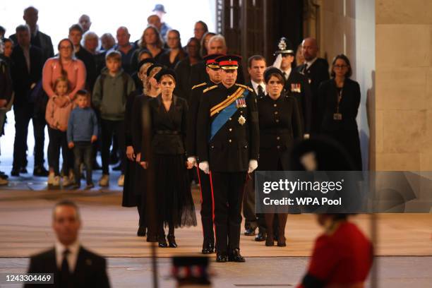 Prince William, Prince of Wales, Prince Harry, Duke of Sussex, Princess Eugenie of York, Princess Beatrice of York, Peter Phillips, Zara Tindall,...