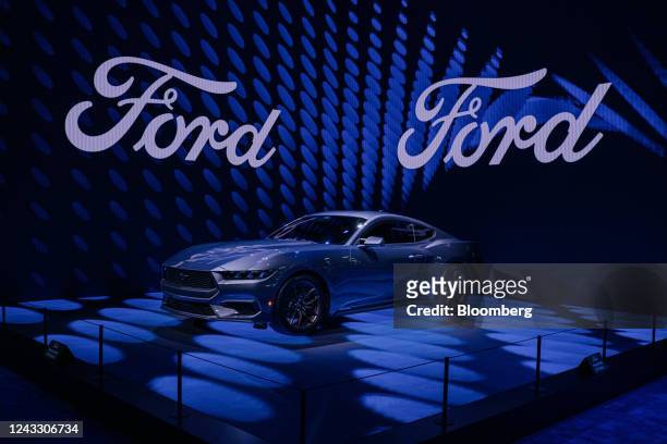 Ford S650 Mustang vehicle during the 2022 North American International Auto Show in Detroit, Michigan, US, on Saturday, Sept. 17, 2022. The Detroit...