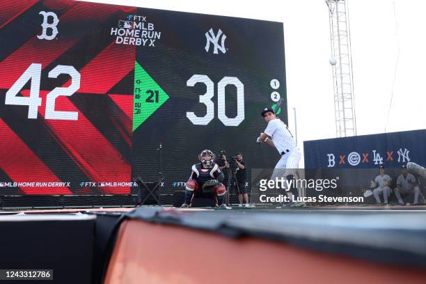 Wild Card Daniel Corral of the New York Yankees bats during the FTX MLB Home Run Derby X at Paradise City Hotel on Saturday, September 17, 2022 in...