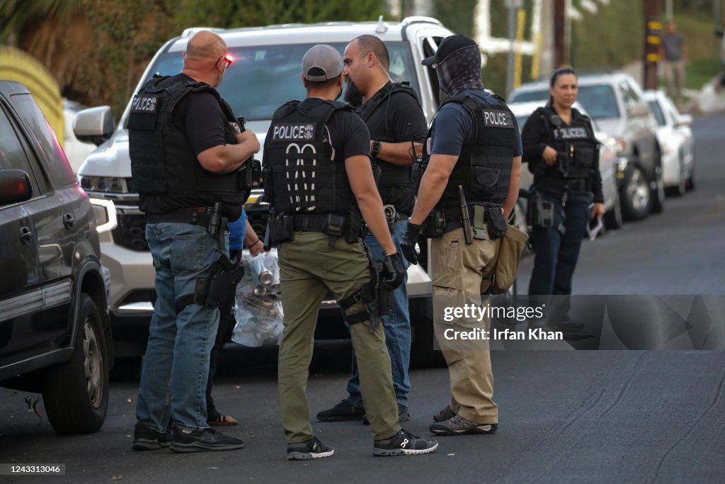 ICE agents raid to arrest illigal immigrants.