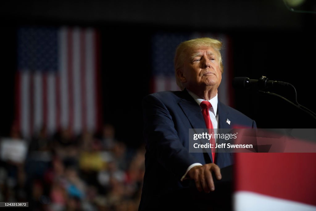 Donald Trump Holds Rally With Ohio Candidates In Youngstown