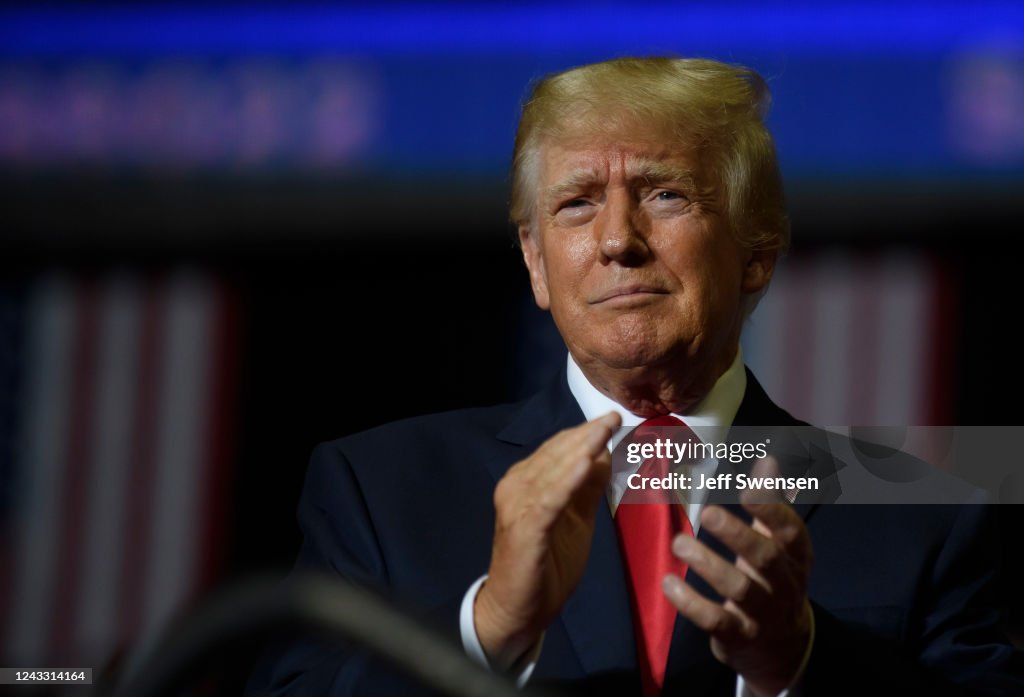 Donald Trump Holds Rally With Ohio Candidates In Youngstown