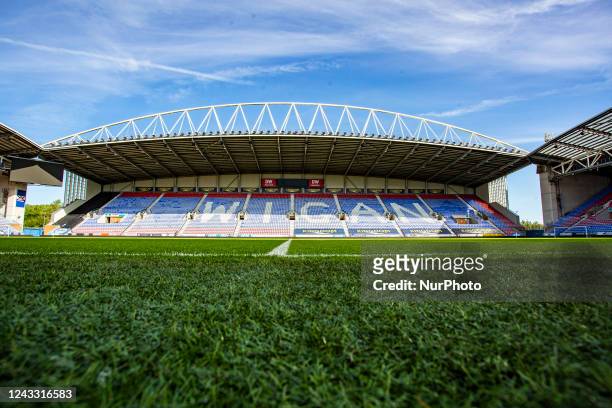 General view of the DW Stadium during the Sky Bet Championship match between Wigan Athletic and Reading at the DW Stadium, Wigan on Saturday 17th...