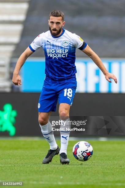 Graeme Shinnie of Wigan Athletic during the Sky Bet Championship match between Wigan Athletic and Reading at the DW Stadium, Wigan on Saturday 17th...
