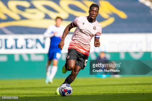 Andy Yiadom of Reading FC in action during the Sky Bet Championship match between Wigan Athletic and Reading at the DW Stadium, Wigan on Saturday...