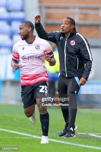 Manager of Reading FC Paul Ince gesticulates during the Sky Bet Championship match between Wigan Athletic and Reading at the DW Stadium, Wigan on...