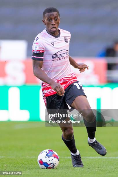 Tyrese Fornah of Reading FC in action during the Sky Bet Championship match between Wigan Athletic and Reading at the DW Stadium, Wigan on Saturday...