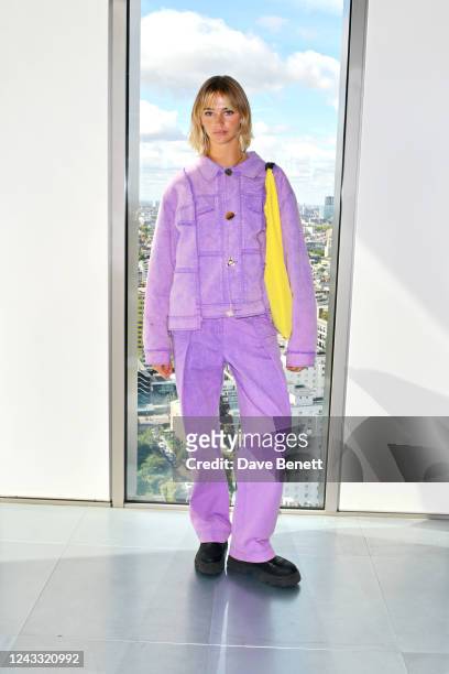 Mia Regan attends the Rejina Pyo show during London Fashion Week September 2022 on September 18, 2022 in London, England.