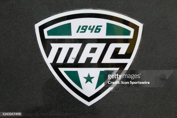 The MAC logo before the college football game between the Eastern Michigan Eagles and the Arizona State Sun Devils on September 17, 2022 at Sun Devil...