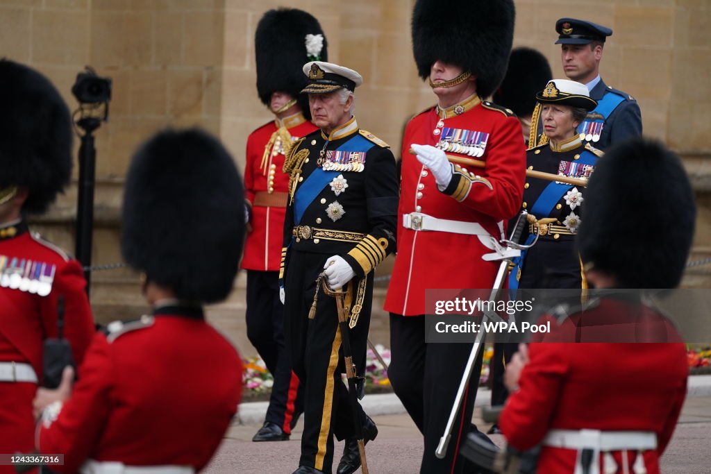 Committal Language King Charles III and the Princess Royal arrive for Committal Service ...