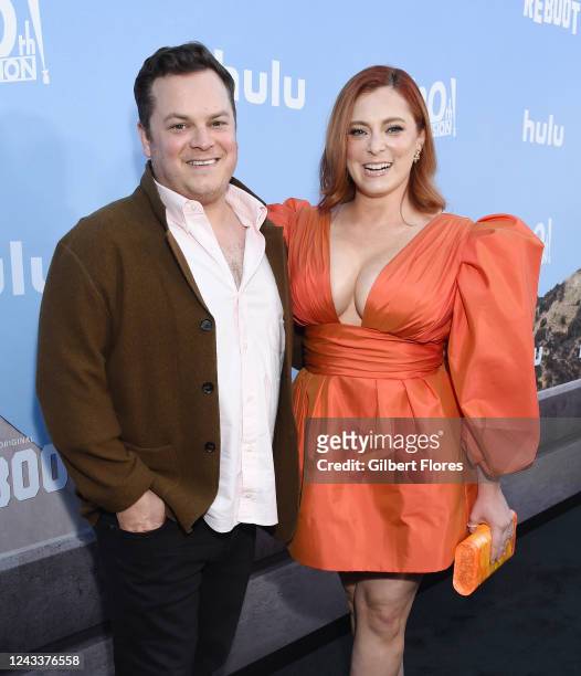 Dan Gregor, Rachel Bloom at "Reboot" premiere held at the Fox Studio Lot on September 19, 2022 in Los Angeles, California.