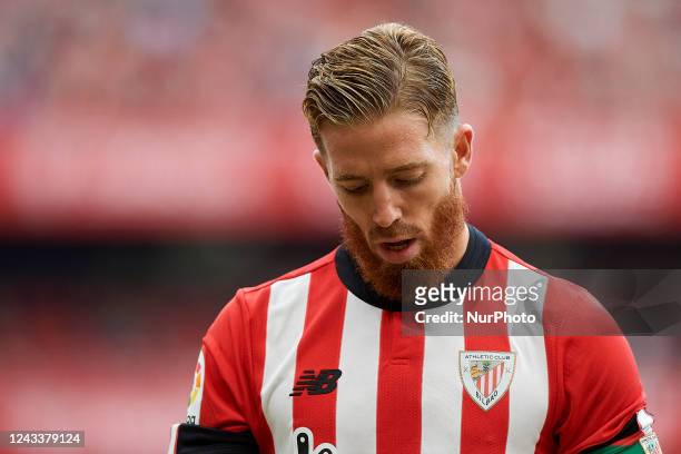 Iker Muniain left winger of Athletic and Spain during the La Liga Santander match between Athletic Club and Valencia CF at San Mames Stadium on...