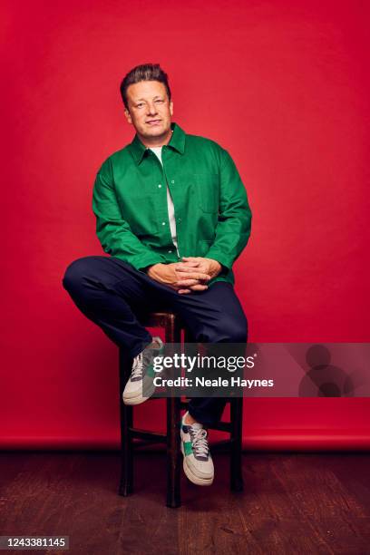 Chef, restaurateur and cookbook author Jamie Oliver is photographed for the Daily Mail on July 27, 2022 in London, England.