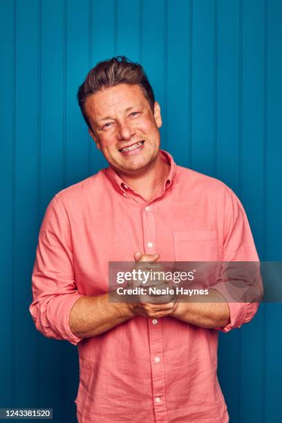 Chef, restaurateur and cookbook author Jamie Oliver is photographed for the Daily Mail on July 27, 2022 in London, England.