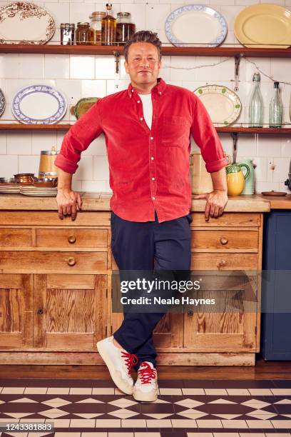 Chef, restaurateur and cookbook author Jamie Oliver is photographed for the Daily Mail on July 27, 2022 in London, England.