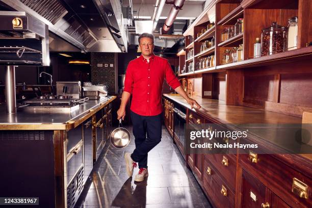 Chef, restaurateur and cookbook author Jamie Oliver is photographed for the Daily Mail on July 27, 2022 in London, England.