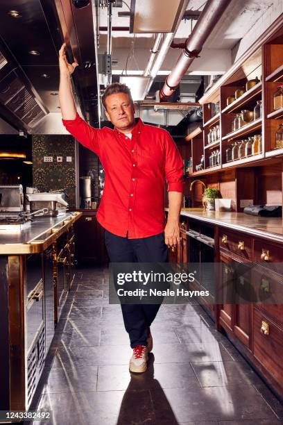 Chef, restaurateur and cookbook author Jamie Oliver is photographed for the Daily Mail on July 27, 2022 in London, England.