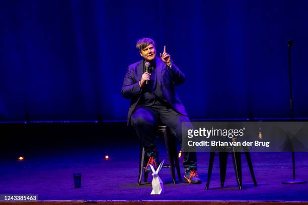 June 17, 2022: Australian comedian Hannah Gadsby performs her new standup show, Body of Work, at The Theatre at Ace Hotel on Friday, June 17, 2022 in...