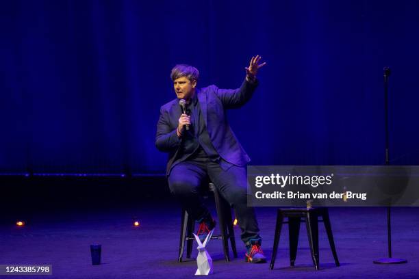 June 17, 2022: Australian comedian Hannah Gadsby performs her new standup show, Body of Work, at The Theatre at Ace Hotel on Friday, June 17, 2022 in...