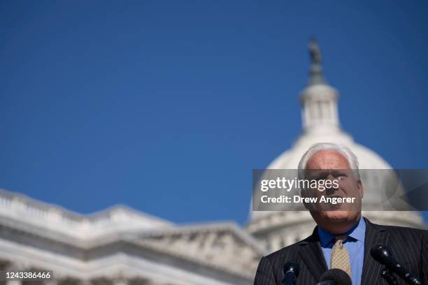 American Conservative Union chairman Matt Schlapp speaks during a news conference on Capitol Hill September 20, 2022 in Washington, DC. Rep. Marjorie...