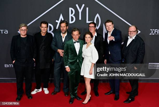 German directors and screenwriters Henk Handloegten , Tom Tykwer and Achim von Borries , German actor Volker Bruch and German actress Liv Lisa Fries...