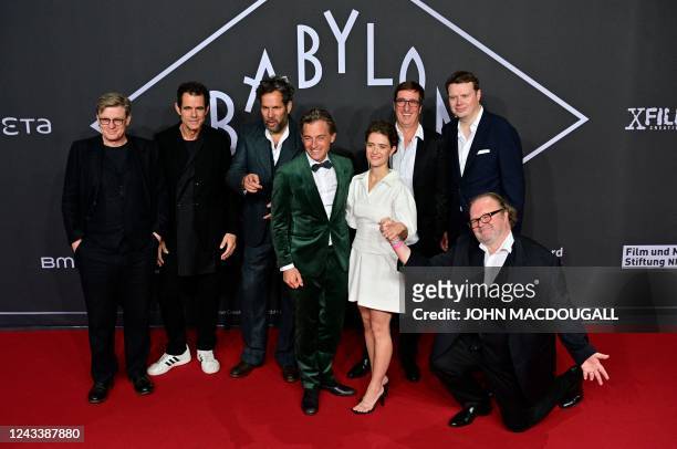 German directors and screenwriters Henk Handloegten , Tom Tykwer and Achim von Borries , German actor Volker Bruch and German actress Liv Lisa Fries...