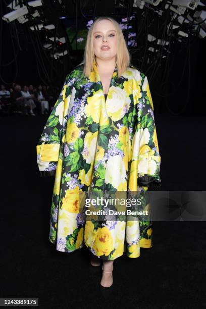 Nicola Coughlan attends the Richard Quinn show during London Fashion Week September 2022 at Lindley Hall on September 20, 2022 in London, England.