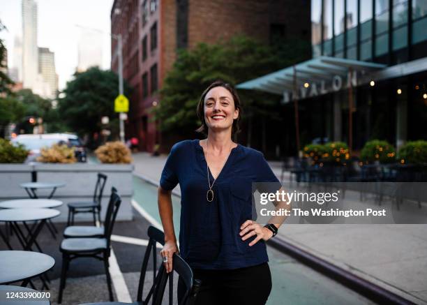 August 11: Mandy Oser, owner of the Hell's Kitchen wine bar Ardesia, which she opened in fall 2009, poses for a portrait in front of the restaurant...