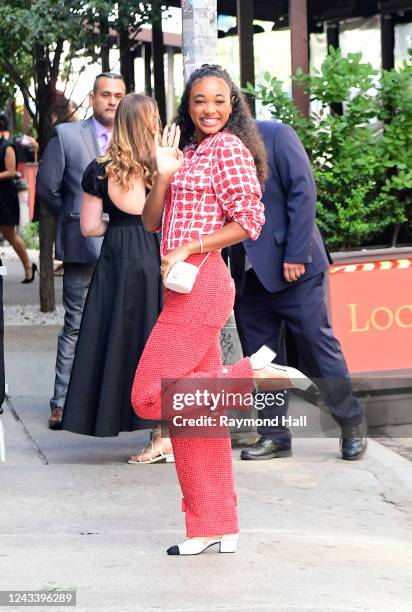 Chandler Kinney is seen at the Tribeca Chanel Women's Filmmaker Program Luncheon,on September 20, 2022 in New York City.