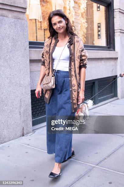 Katie Holmes is seen on September 20, 2022 in New York.