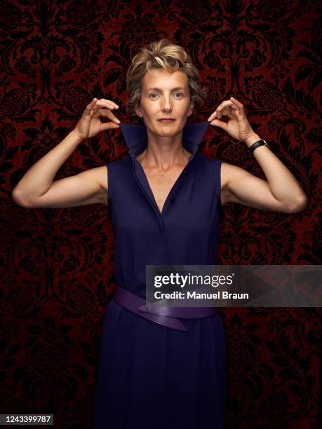 Writer Anna Gavalda poses for a portrait on September 3, 2013 in Paris, France.